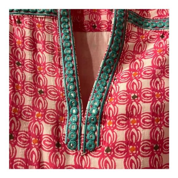 Vineyard Vines Women's Pink Cowrie Shell Tunic Dress  10 Resort Beachy Vacation - Picture 4 of 8